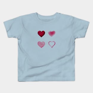 Valentine's day-Love hearts Kids T-Shirt